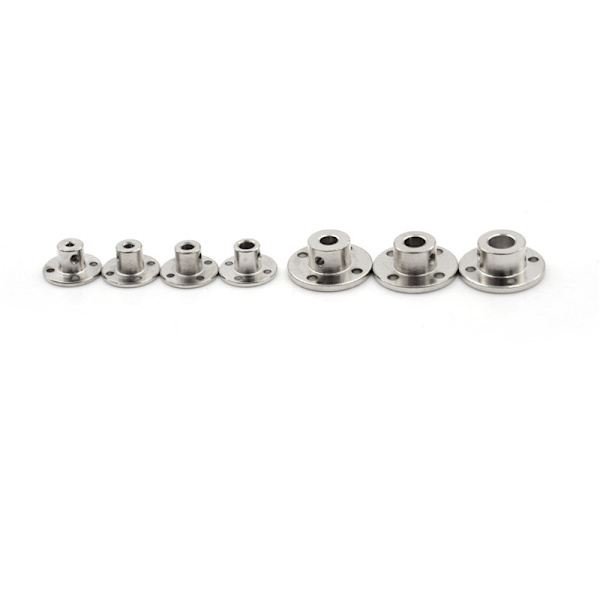 3/4/5/6/7/8/10 mm stel flänskoppling Motorstyraxelkoppling 4mm