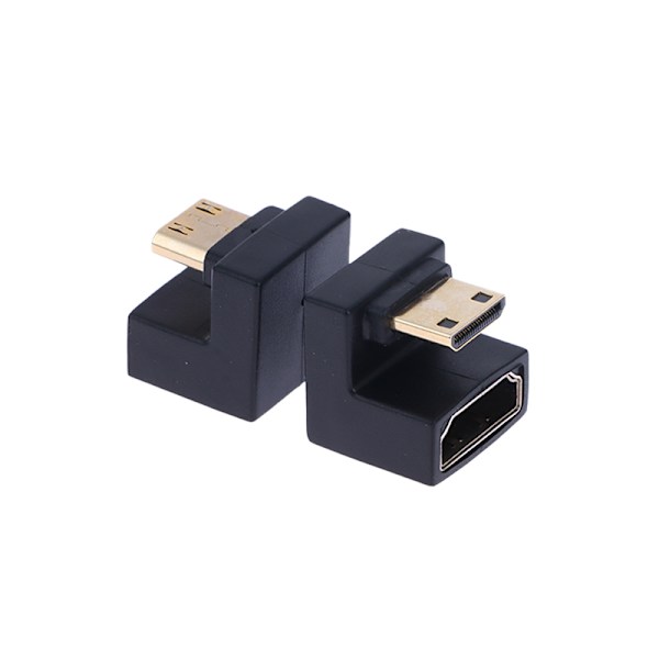 360 graders vinklad U-formad L-omvandlare Mini HD Hane till HDMI Ada A