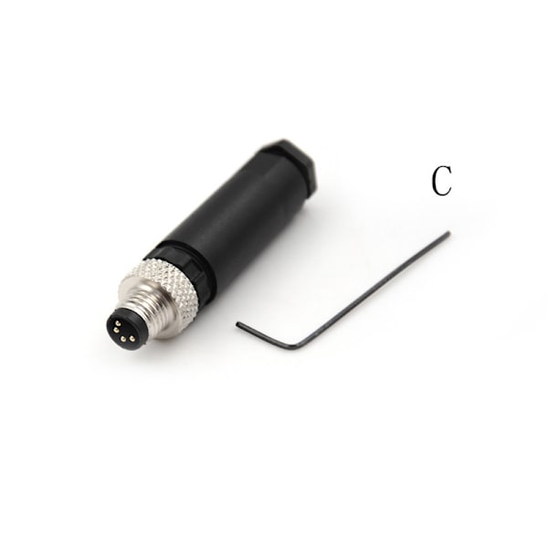 Sensorkontakt M8 Hane invändig gängad pluggkoppling 3 C