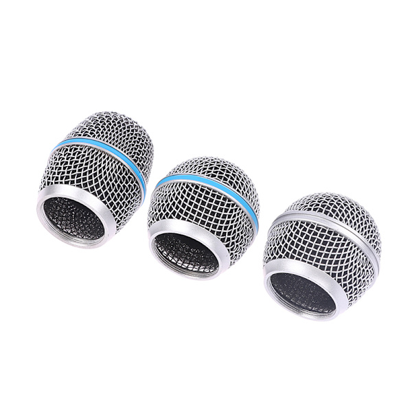 Mikrofonersättningshuvud Stål SM58 Mesh Handhållen mikrofon C