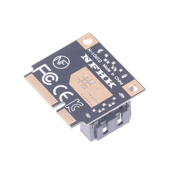 H1111Z Tilläggskort Mini PCI-E PCI Express till 2 Portar SATA 3.0