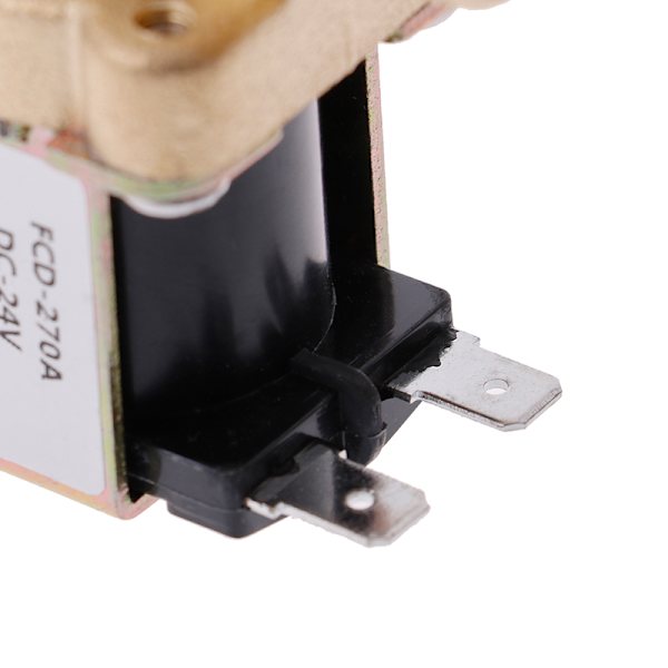 G1/2'' Mässing elektrisk magnetventil DC 12v 24v AC220v för Sola DC24V