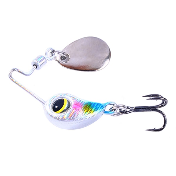 1 st 4,0 g 8,0 g Mini Spinner Fiskedrag Paljettsked Crankbait F 4g-4cm