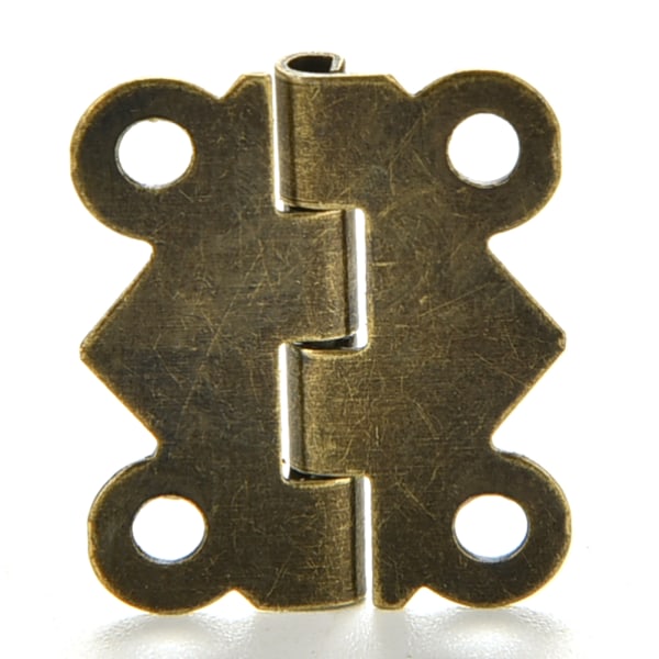 10/20st dekorativa vintage mini fjärilsgångjärn för skåp Dark Bronze