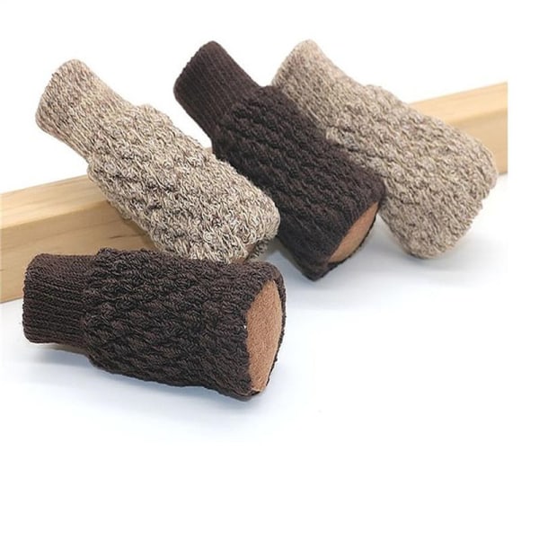 COVER Stolsben Skydd Golvskydd Halkfritt bordsben Furn Brown