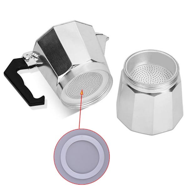 2x spishäll kaffebryggare Moka reservdelar gummipackning 5