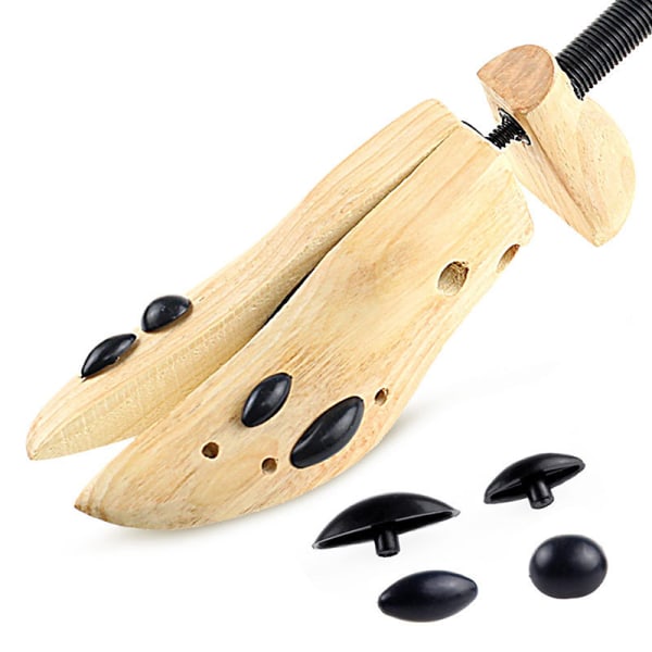 1st 2Way Wooden Shoe Tree Herr- och Damskor Expander djustab S