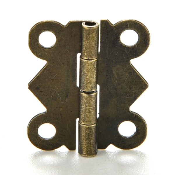 10/20st dekorativa vintage mini fjärilsgångjärn för skåp Dark Bronze