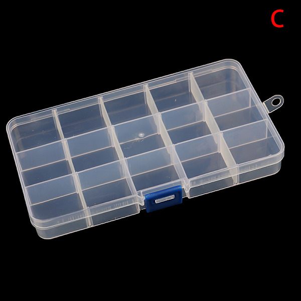 Plastlåda Behållare Skruvhållare Case Praktiskt fack J C 17*10*2.3cm