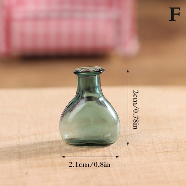1st 1:12 Dockhus Miniatyrglasvas Blomsterarrangör Förvaring F