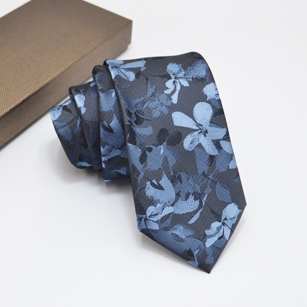 Herrslipsar Jacquard Dot Blommig skjorta kostym Cravat Wedd A15