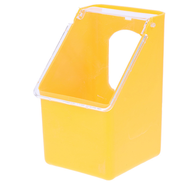 Pigeon Feeder Vattenmatning Plast Dispenser Papegojbehållare Yellow