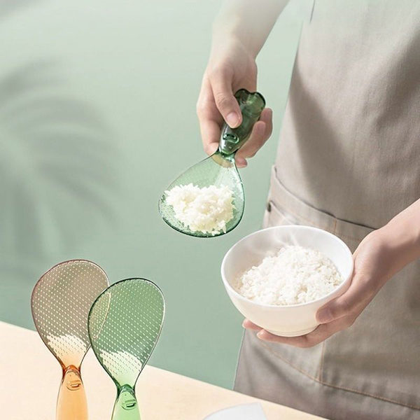 Stående rissked Non Stick PP-material Rismatlagningsskop Ki Clear