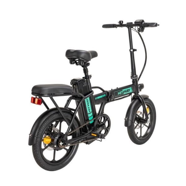 HITWAY hopfällbar elcykel - 16" E-cykel för vuxna - 250W motor - 36V/7,5Ah  batteri - LCD - Autonomi 45 km - ‎BK5 14c5 | Fyndiq