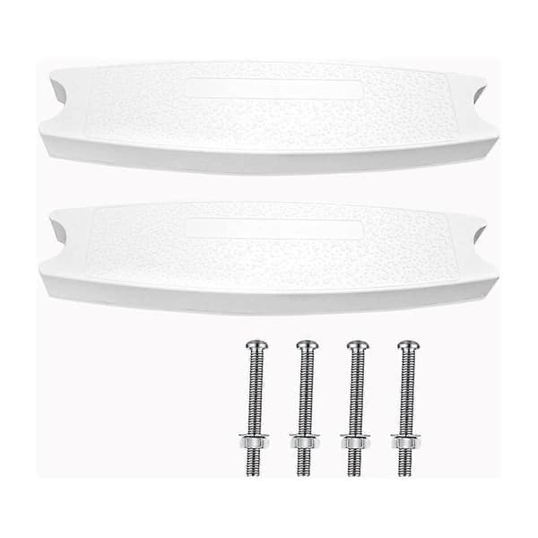 2-pack Universal Stegar för Pooltrappor, 18 tum, Tunga, Gjutna Plaststegar