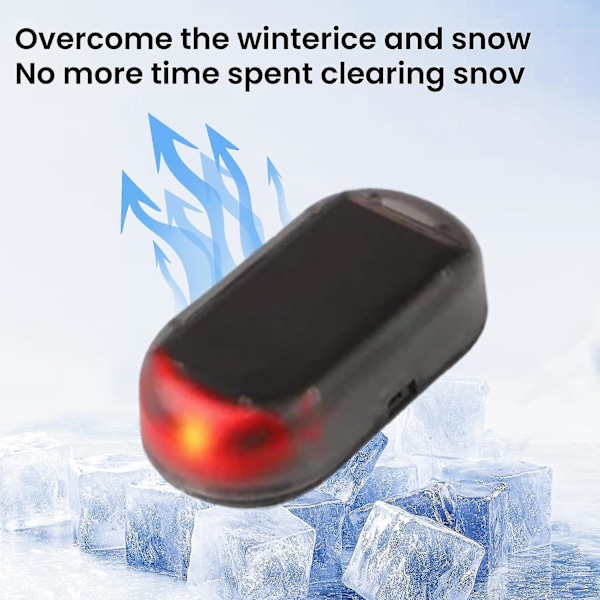 2 stk. Elektromagnetisk Snøfjerningsenhet for Bil, elektromagnetisk Aviser for Bil, Elektromagnetisk Interferens Anti-frost Snøfjerningsverktøy, Mikrobølgeovn for Kjøretøy