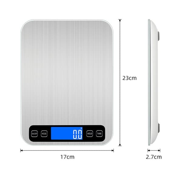 Rechargeable Digital Kitchen Scale 5kg/0.1g High Precision Food Scale for Baking and Cooking