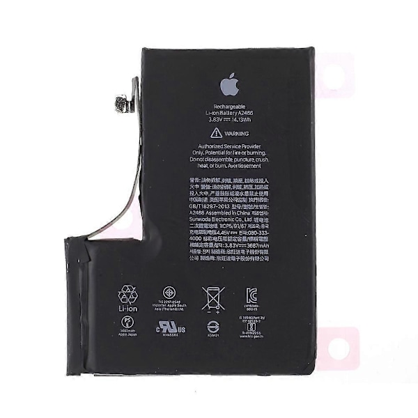 OEM 3.83V 3687mAh Batteriersättning för iPhone 12 Pro Max