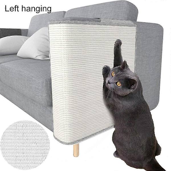 Sofa Beskytter - Naturlig Sisal Møbelbeskyttelse mod Katte - Hjørne Kattekløser Sofa til Seng, Stol, Sofa - Nem Installation