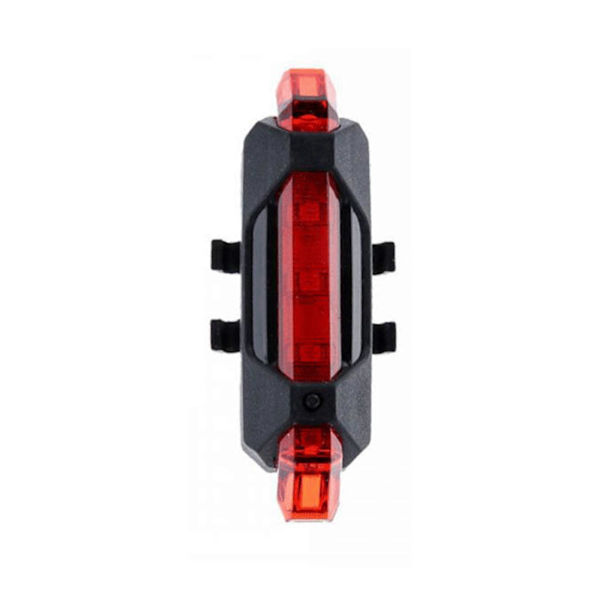 Multifunktionelt USB-genopladeligt LED-lyssæt til cykel - Forlygte og baglygte - 3 lystilstande/ Indbygget 1200mAh højkapacitets genopladeligt batteri