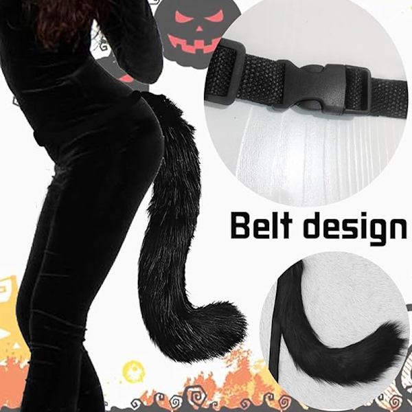 Halloween Plush Fox Costume Set - Includes Mask, Tail, and Paws