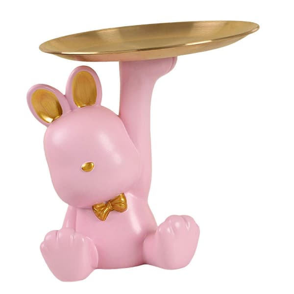 Kaninfigurer Modern Staty Ornament för Vardagsrum Inflyttningsfest Sovrum