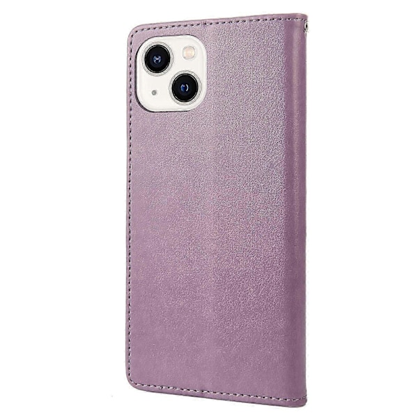 Butterfly Flower PU-deksel til iPhone 14