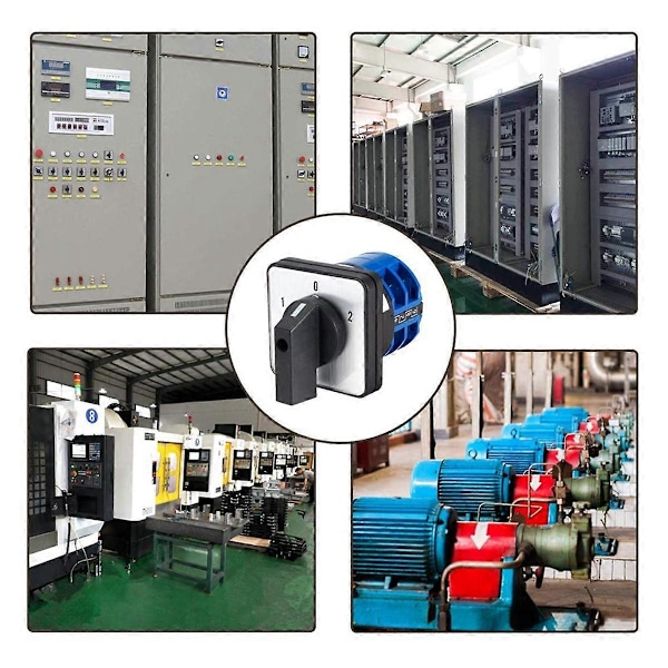 Växelswitch 3 Positioner 8 Terminaler Universal Rotationskamväljare Låsande Brytare