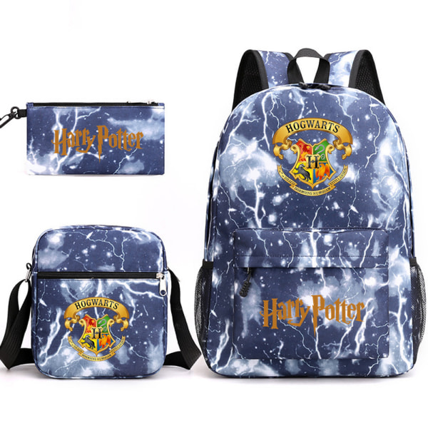 Harry Potter tredelt skoletaske til børn