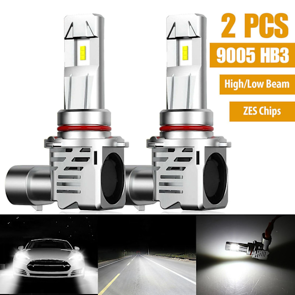 9005 HB3 120W LED-hovedlyskit Høy / Lav stråle pære Super Lys 6500K 24000LM
