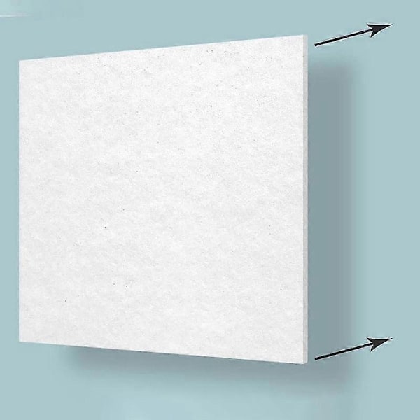 12 stk. Akustikpaneler, 30 x 30 x 0,8 cm Væg- og loftlydabsorberende paneler, til hjemmet, lydstudie