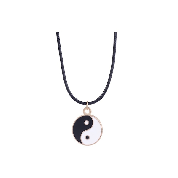 2 kpl Yin Yang -kalan kaulakorusetti - Pariskunnan riipus, sopii pareille, väri: A2688-1