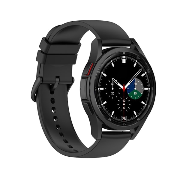 20 mm silikoneurrem til Huawei/Samsung/Garmin ure sort
