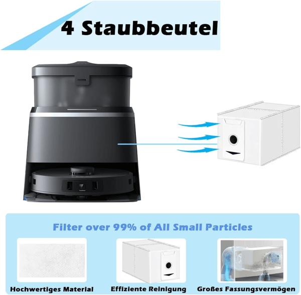 Reservedelssæt til Ecovacs Deebot T30 Omni, T30 Pro Omni, T30 Max