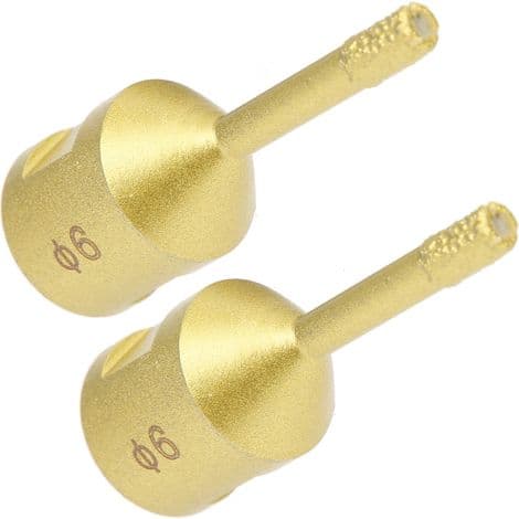 M14 6mm diamantbor for fliser, granitt og stein - 2 stk