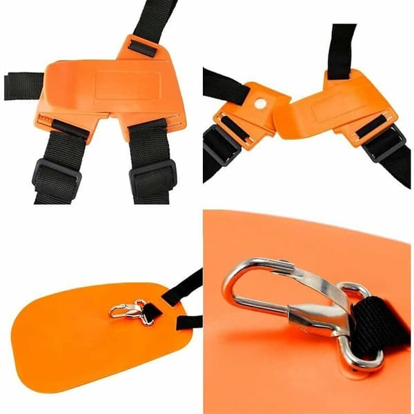 Skulderstropp, gresstrimmersele, for ryddesag/trimmer/kantklippersele nylonbelte, komfortable gressklipperdeler
