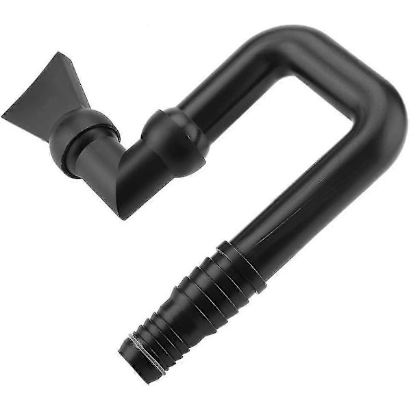 Plast Anknäbbsmunstycke Akvarium U-pip Munstycke Flexibelt Fritt Roterande Munstycke Akvariumpumpsmunstycke (svart) (1st)