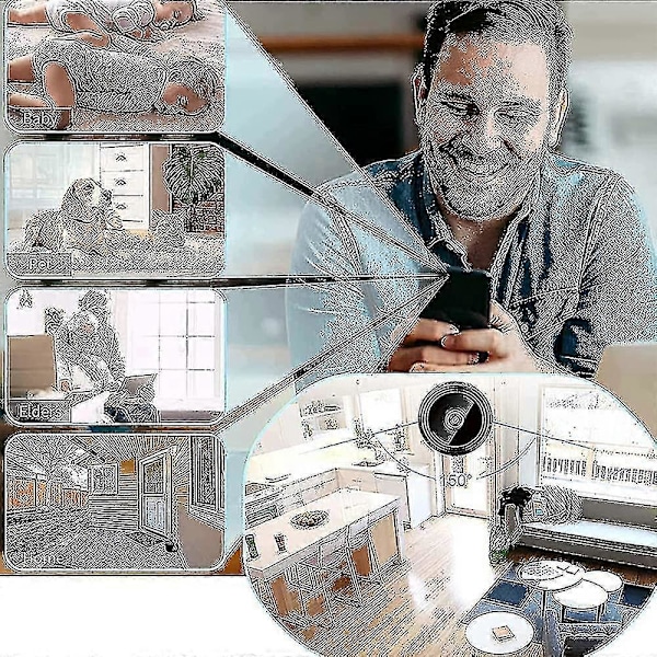 2024 Trådløst Bluetooth Magnetisk Backup Kamera, Backup Bilkamera Bagudvendt Skærm Monitor System