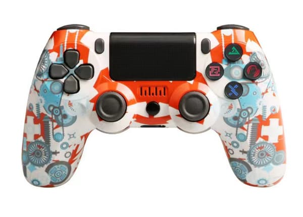 Trådløs kontroller for PS4/Pro/PS3/Slim/PC/Steam, Bluetooth-kontroller, Joystick, Støtter 6-akser, Vibrasjon, Berøringsklikk