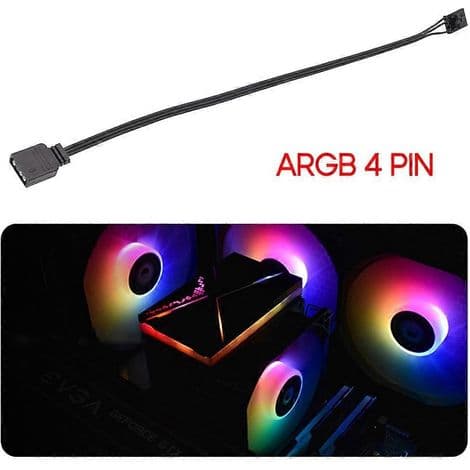 4-bens 5V ARGB-adapter til Corsair til standard ARGB, kompatibelt tilslutningskabel