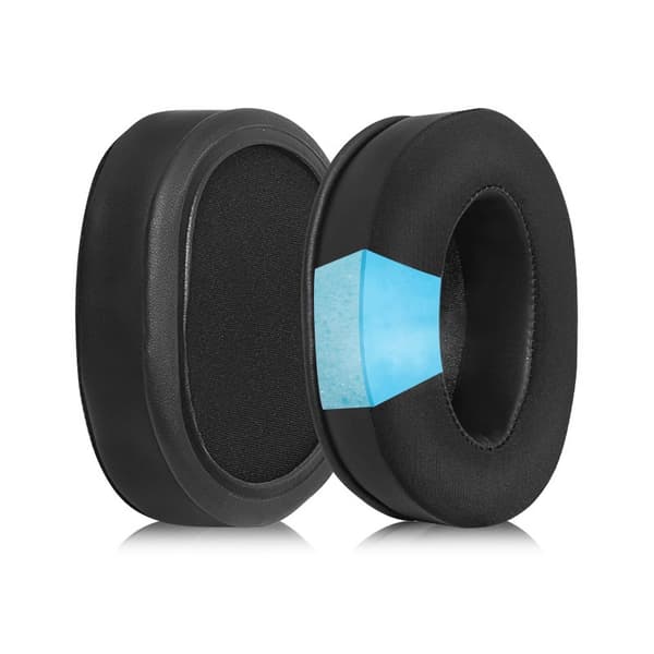 Svarte Gel Øreputer for Logitech G PRO X - Sett med 2