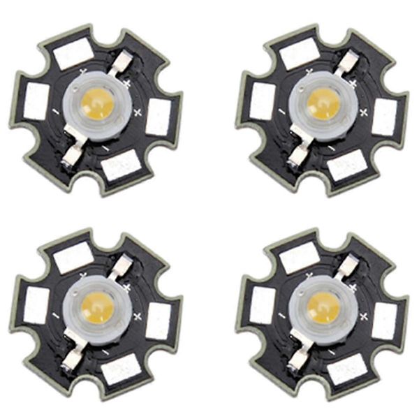 4X 3W Högpresterande Stjärnformad LED-lampa (Vit)