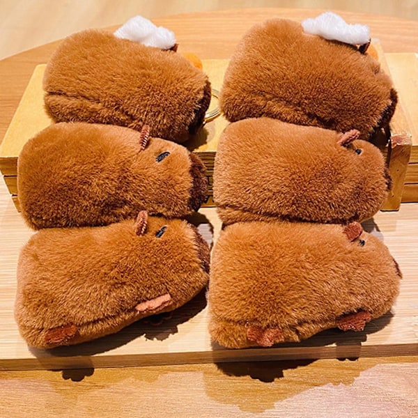 Capybara Plysj Nøkkelring Myk Nøkkelring Sjarm for Barn Voksne Høytidsgaver Stil A-FARGE: Stil C