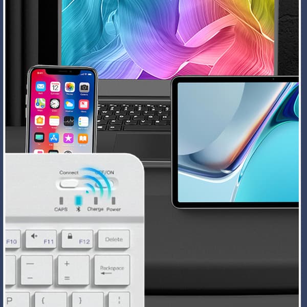 Langaton Bluetooth-näppäimistö ja hiiri - 10 tuumaa