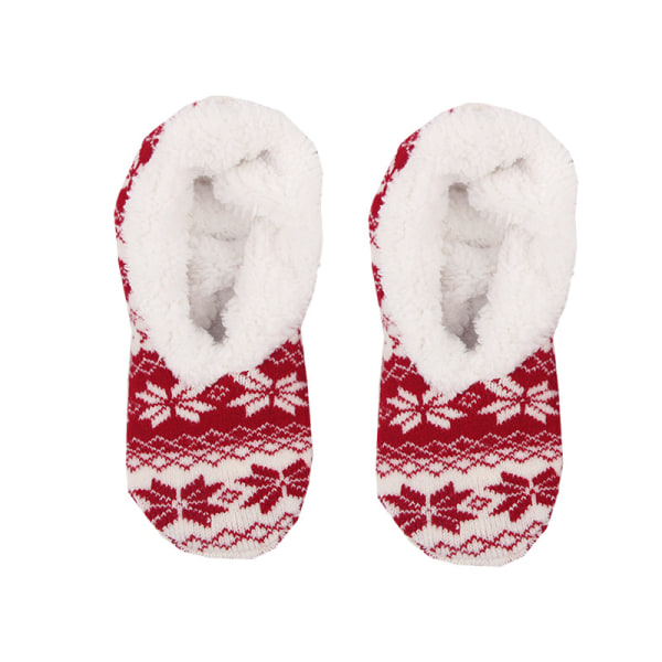 Syksy ja talvi naisten kotisukat lattiasukat luistamattomat sukat sisäjoogasukat varhaiskasvat sukat jbk bright red retro