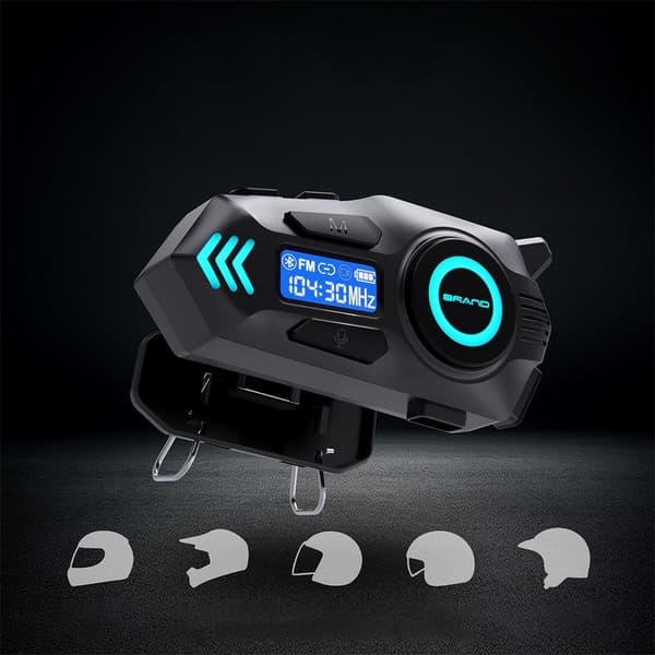 Helmet Bluetooth Headset 2-in-1 with Microphone, Hands-free Calling and Music for Motorcycle Helmets