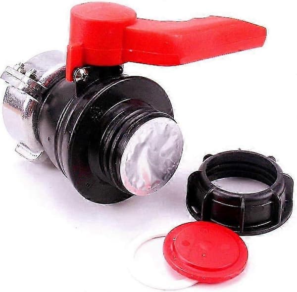 IBC Adapter Kuleventil, Tank Erstatning Kuleventil, Stoppventil, S60x6 (60 mm), S75x6 (75 mm) DN50