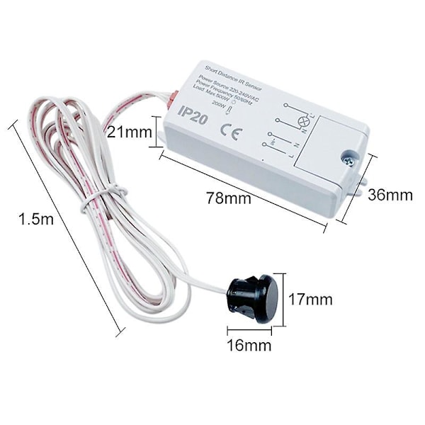 Infraröd Mini On/Off-sensorbrytare