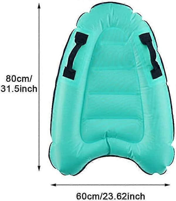 Uppblåsbar surfingbräda med handtag, flytande simbräda, mini poolflotte strandbräda