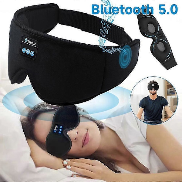 Ergonominen 3D-unimaski kuulokkeilla, Bluetooth, langaton, erittäin pehmeä, viileät vempaimet isälle/miehille/naisille/teineille